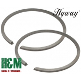 Поршневые кольца Hyway D50x1.2 для бензорезов Hu 371K, Хивей (PR000042)