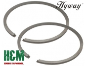 Поршневые кольца Hyway D50x1.2 для бензорезов Hu 371K