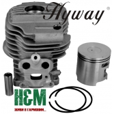 Поршневая Hyway D51 Nikasil для бензорезов Hu K750, K760, Хивей (CK000080)