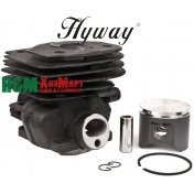 Поршнева Hyway D47 Nikasil MoS2 до бензопил Husqvarna 357, 359