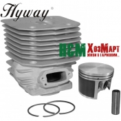 Поршневая Hyway D60 Nikasil MoS2 для бензорезов Hu 3120K, 3122K, K1250, K1260