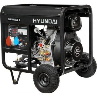 Дизельний генератор Hyundai DHY 8000LE-3 + колеса