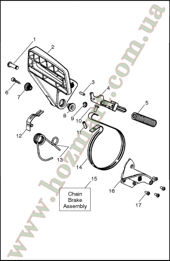 Тормоз цепи Husqvarna 142