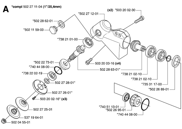 Підшипник редуктора 6202-2RS1 SKF до мотокос Hu, Jon, 7382202-19