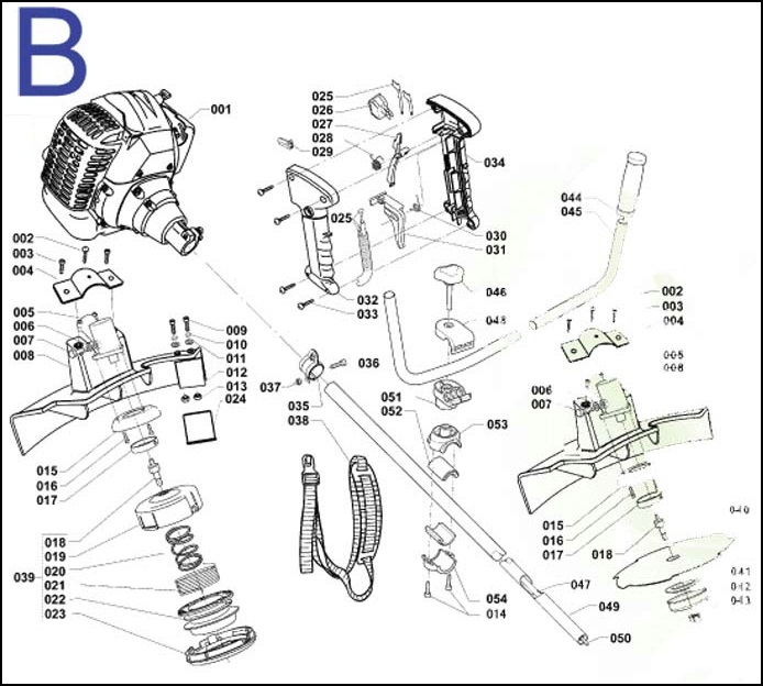 Деталювання мотокоси Sadko GTR-2100